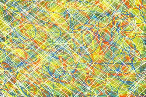 Colorful digitally handmade background Stock Illustration