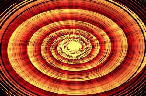 Colorful disc with rays from the center Foto stock