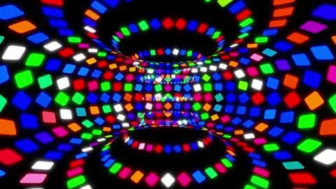 Colorful disco background. Seamless Loop Stock Footage 262730344