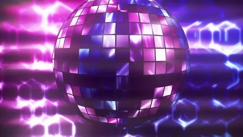 Colorful disco ball loop. Rotating colorful mirror disco ball. Dancing or p.. Stock Footage 265761147