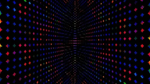 Colorful disco moving pattern Stock Footage 79805480
