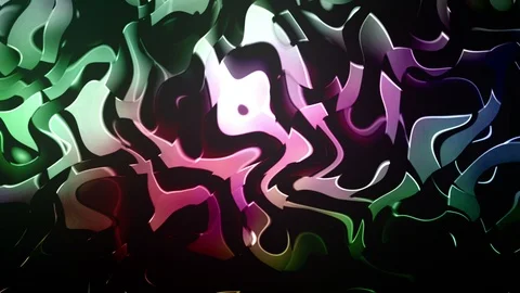 Colorful Distorted Lines Background Animation Stockbeeldmateriaal 112944659