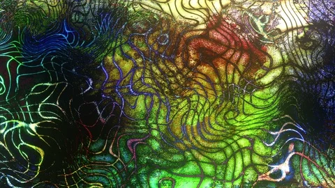 Colorful Distorted Lines Background Animation Video stock 113611383