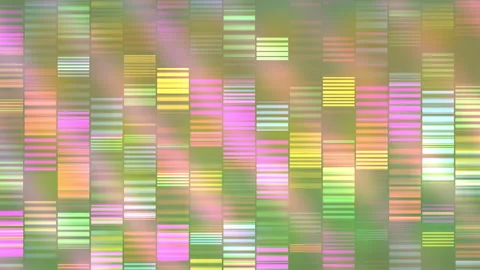 Colorful DNA Barcode Pattern Representing Genetic Analysis or Research Data Stock Footage 307920873