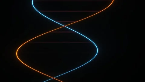 Colorful DNA Double Helix Structure. Stock Footage 340001133