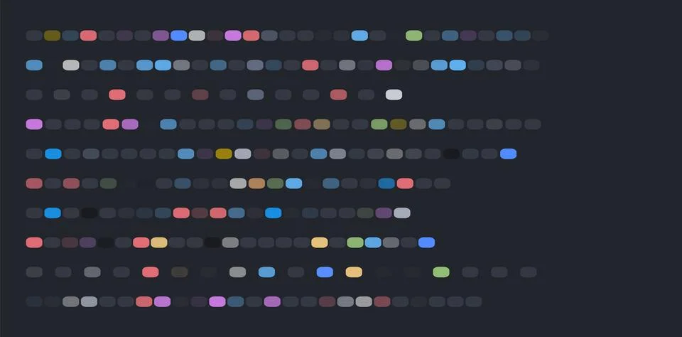 Colorful DNA Sequencing Genetic Code Stock Illustration