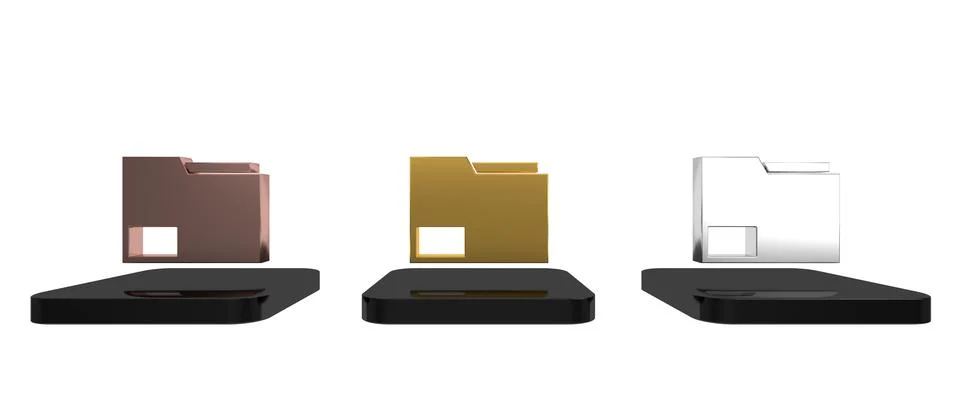 Colorful Document folder icon isolated on white background. Accounting bind.. Stock Illustration