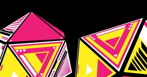 Colorful dodecahedron Stock Illustration