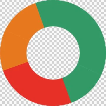 Colorful donut chart, presentation (1) 스톡 일러스트