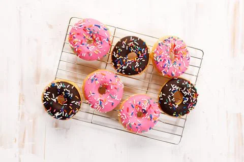 Colorful donuts Foto stock