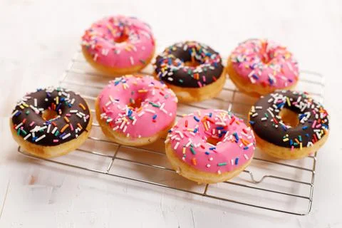 Colorful donuts Foto stock