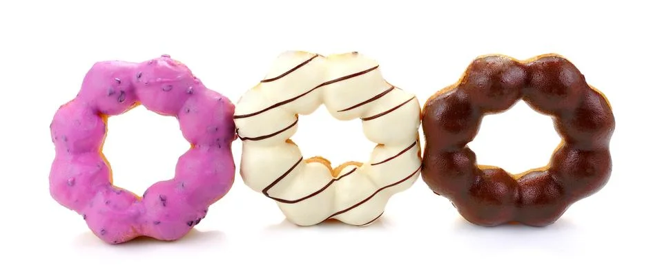 Colorful donuts. Vector. Stock Photos