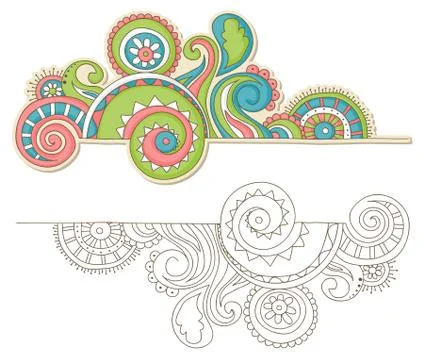 Colorful doodle Stock Illustration