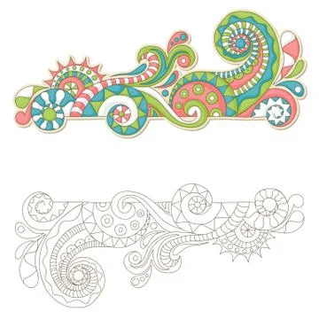Colorful doodle Stock Illustration