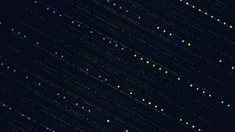 Colorful dot grid on black background Vídeo Stock 321944880