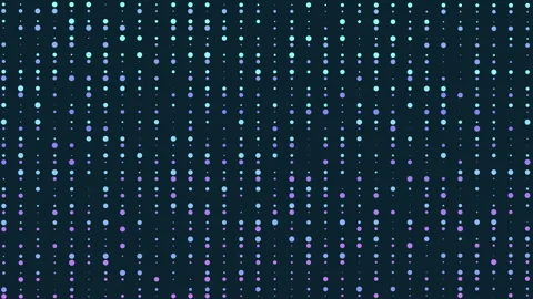 Colorful dot grid pattern on black background Stock Footage 249431449