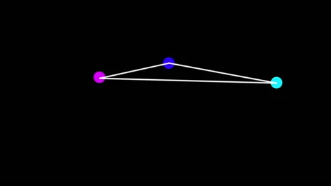 Colorful dot network background,best animation in 4k. Stock Footage 203753112