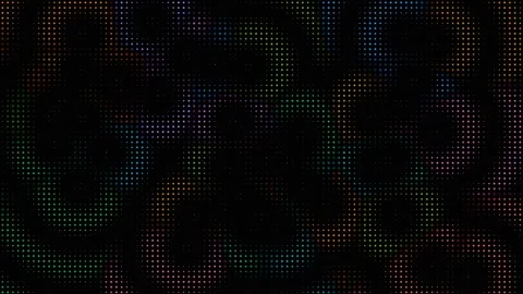 Colorful dot pattern on a black background for digital art Stock Footage 337068876