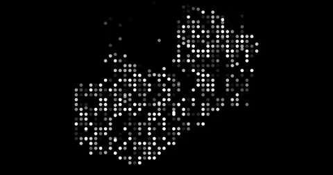 Colorful Dot Pattern Emerging as Zambia Country Silhouette Animation Stock Footage 315750177