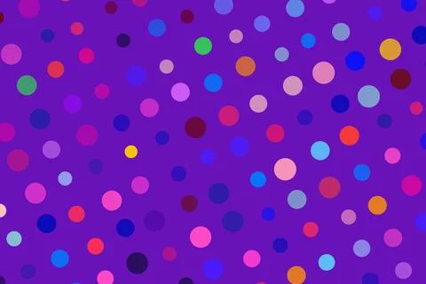 Colorful dot pattern on purple background for design Stock Photos