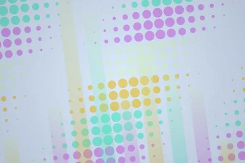 Colorful dot pattern on white surface for design Stock Photos