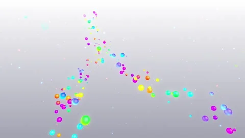 Colorful dot space background RsD Video stock 267329901