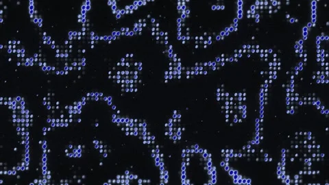 Colorful dots create captivating patterns that shift Stock Footage 309825636