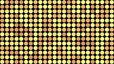 Colorful dots create a pattern that changes with movement in a simple animation Stock Footage 331348358