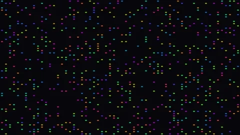 Colorful dots create a vibrant background pattern on a Stock Footage 338188348