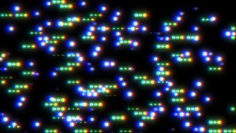 Colorful dots form circular pattern on black Vídeo Stock 282364515