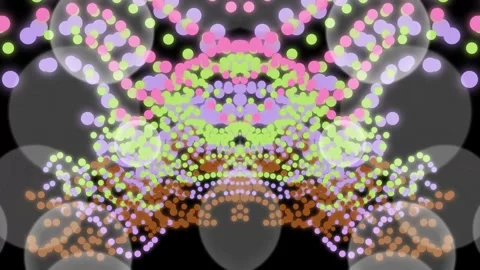Colorful Dots Forming Abstract Patterns. Stock Footage 330281725