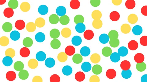 Colorful dots over white background Video stock 334641680