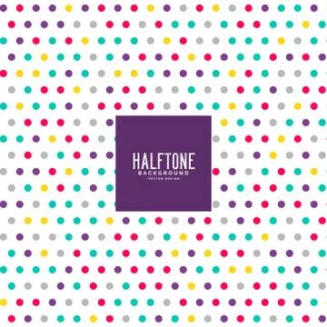 Colorful dots pattern background design Stock Illustration