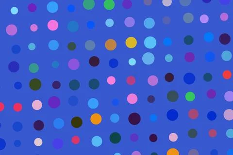 Colorful dots pattern on blue background for design Stock Photos