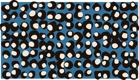 Colorful dots pattern design in hexagonal layout Stock Illustration