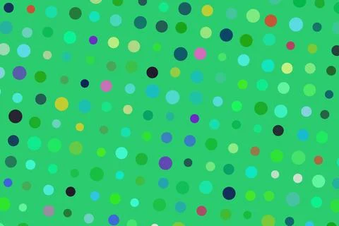 Colorful dots pattern on green background for design 스톡 일러스트