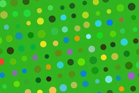 Colorful dots pattern on green background for design Stock Photos