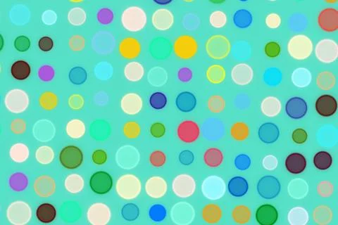 Colorful dots pattern on turquoise background for design Stock Photos