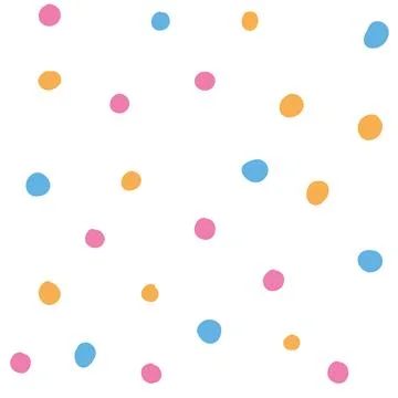 Colorful dots seamless pattern Stock Illustration