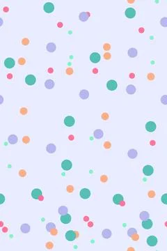 Colorful dots seamless pattern. Seamless vector pattern with dots. Colorful b Stock Illustration