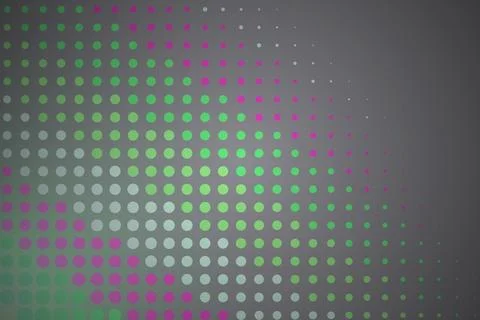 Colorful dotted pattern on dark gray background Stock Photos