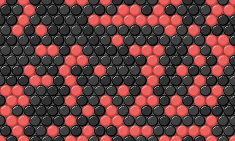 Colorful dotted pattern featuring round spots in a repeating layout. Ideal .. 库存插图