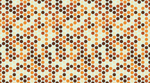 Colorful dotted pattern featuring round spots in a repeating layout. Ideal .. Illustrazione stock