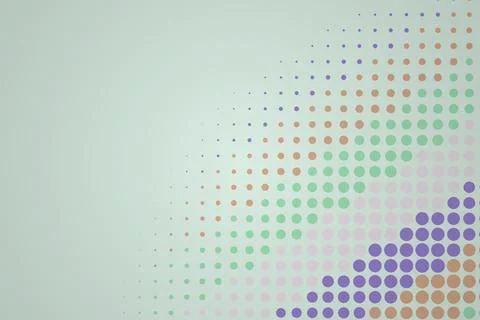 Colorful dotted pattern with gradient on light background Stock Photos