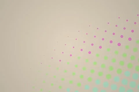 Colorful dotted pattern on light background Stockfoto's