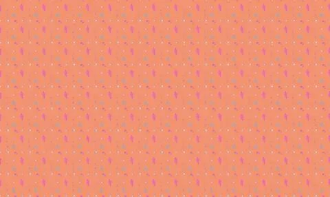Colorful dotted pattern on orange background Stock Illustration