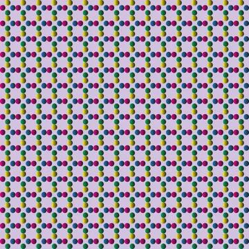 Colorful Dotted Polka Dot Pattern for Kids Fashion and Stationery Design Stock Illustration