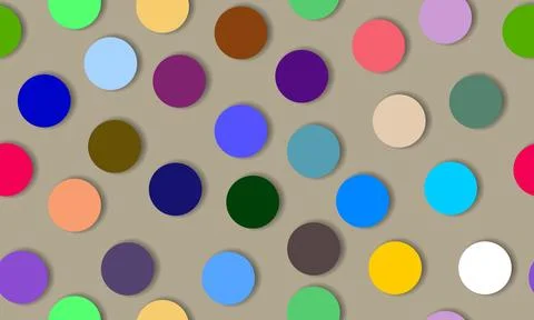 Colorful dotted seamless pattern. trendy polka dots. Stock Illustration
