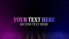 Colorful double text theme (no plugins) Stock After Effects