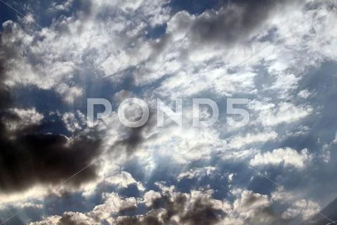 Colorful Dramatic Clouds Stock Photos